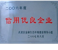 2006年度信用优良企业